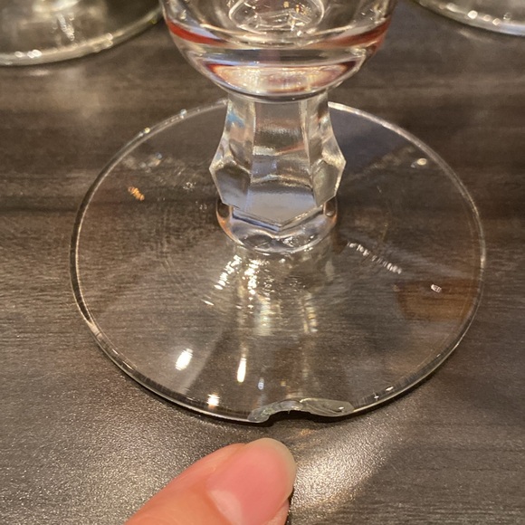 MCM vintage 60’s set of 4 Libbey’s Pilsner, beer, footed flutes, red & gold 10oz - Picture 17 of 17